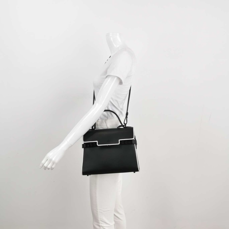 Delvaux Tempete 斜挎包 黑色 尺寸約27*10*22cm 附件:防塵袋/鏡子。-1
