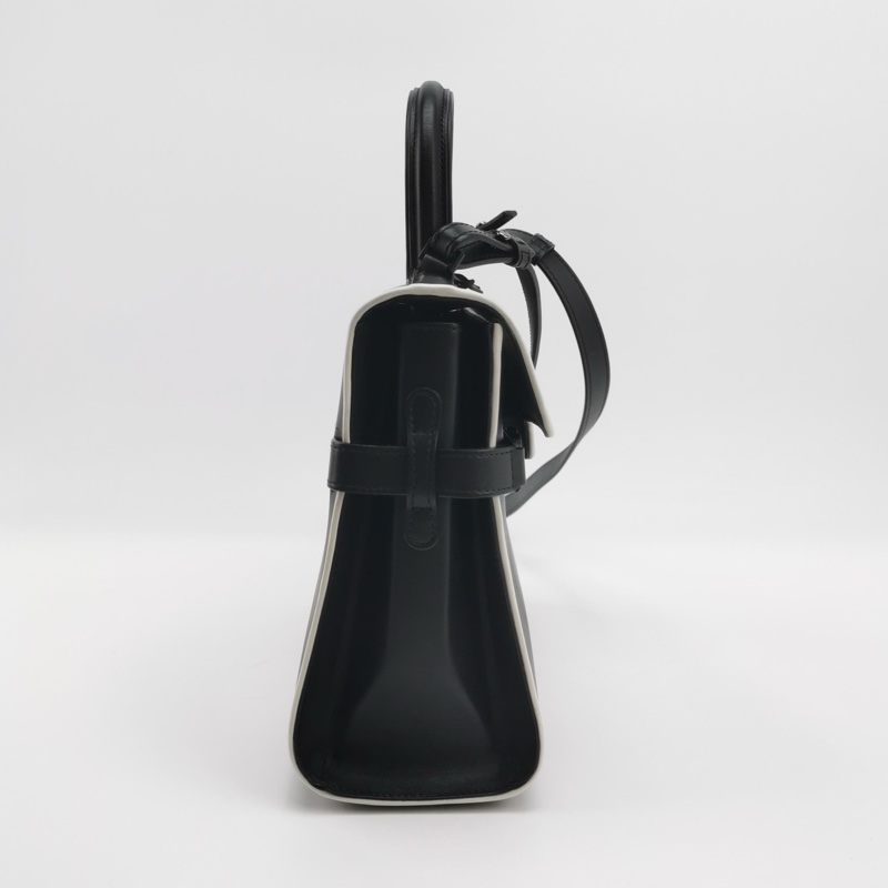 Delvaux Tempete 斜挎包 黑色 尺寸約27*10*22cm 附件:防塵袋/鏡子。-4