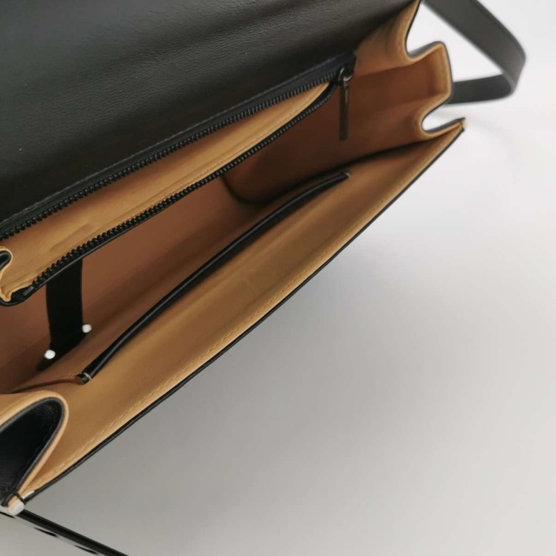 Delvaux Tempete 斜挎包 黑色 尺寸約27*10*22cm 附件:防塵袋/鏡子。-6