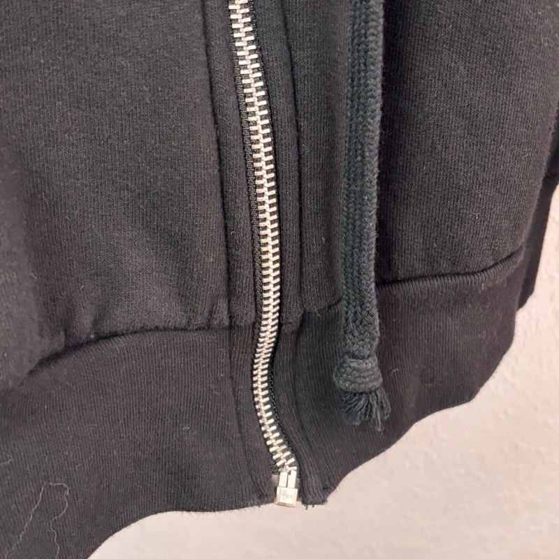 ::Chrome Hearts::  克羅心 限定款 滾石聯名 藍色舌頭 黑色拉鏈連帽外套 Small-6