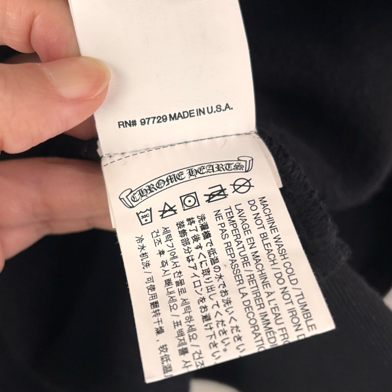 ::Chrome Hearts::  克羅心 限定款 滾石聯名 藍色舌頭 黑色拉鏈連帽外套 Small-15