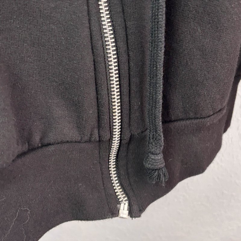 ::Chrome Hearts:: 克羅心 限定款 滾石聯名 藍色舌頭 黑色拉鏈連帽外套 Small-5