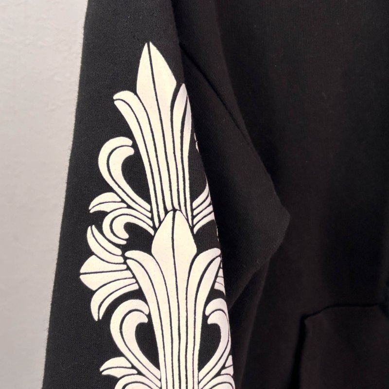 ::Chrome Hearts:: 克羅心 限定款 滾石聯名 藍色舌頭 黑色拉鏈連帽外套 Small-6