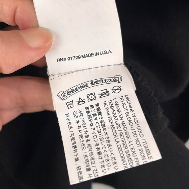 ::Chrome Hearts:: 克羅心 限定款 滾石聯名 藍色舌頭 黑色拉鏈連帽外套 Small-13