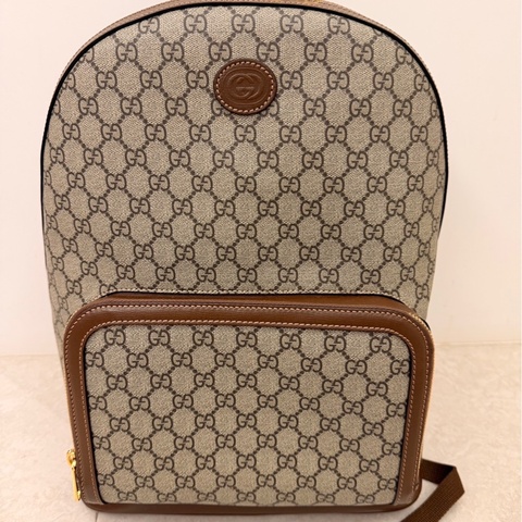 聖誕首選 GUCCI GG interlocking Backpack｜型號 704017 古馳 後背包 gucci 男電腦包
