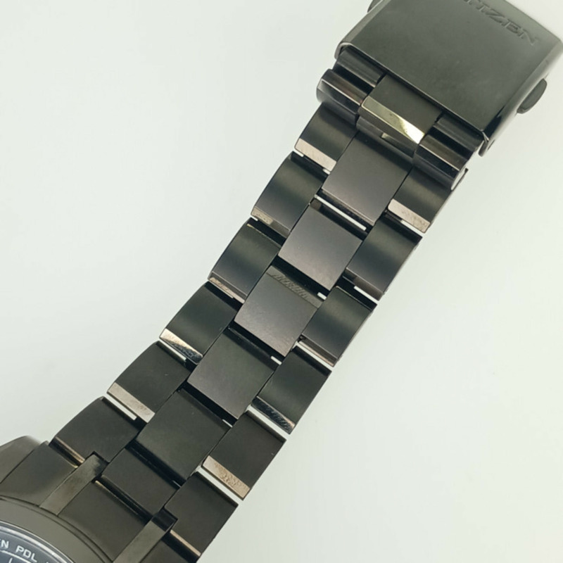 西鐵城 Attesa 光動能黑色鈦金屬系列腕錶 H804T019731 AT804456E TI 男士腕錶-5