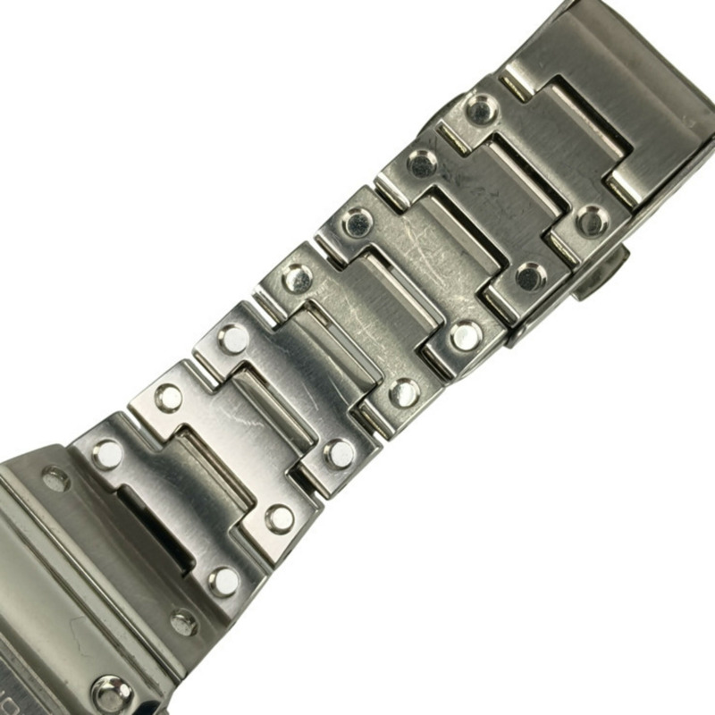 卡西歐 G-SHOCK 全金屬 5000 系列 GMWB5000PC1JF 男士數位手錶,銀色,不鏽鋼錶殼-6