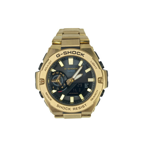Casio G-SHOCK G-STEEL GSTB500 系列腕錶 (GSTB500GD9AJF) 金色鍍層男指針/數位雙顯腕錶
