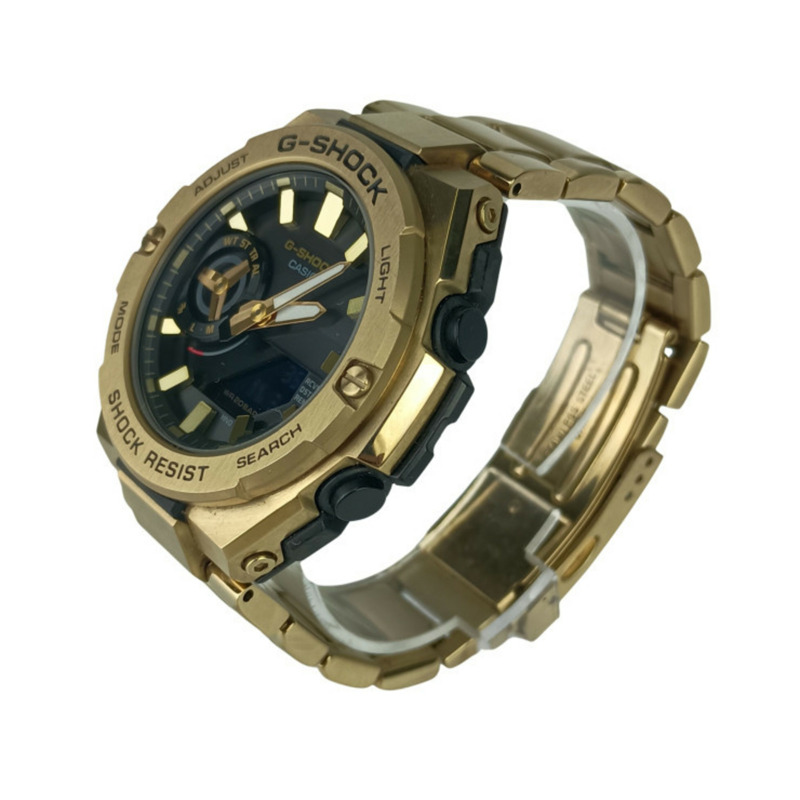 Casio G-SHOCK G-STEEL GSTB500 系列腕錶 (GSTB500GD9AJF) 金色鍍層男指針/數位雙顯腕錶-1