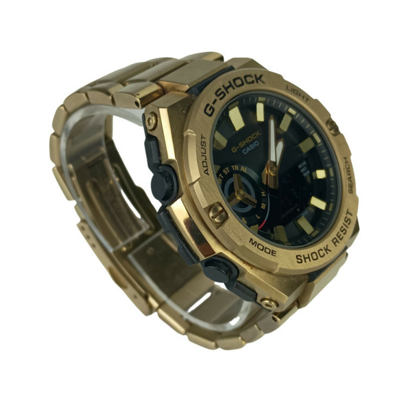 Casio G-SHOCK G-STEEL GSTB500 系列腕錶 (GSTB500GD9AJF) 金色鍍層男指針/數位雙顯腕錶-2