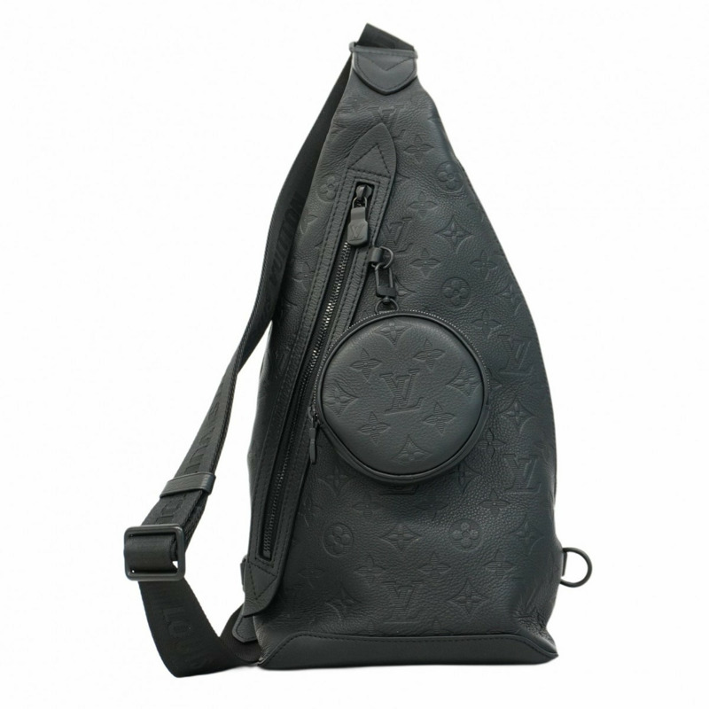 路易威登 Monogram Shadow Duo 斜背包 M21890 黑色 男士款-0