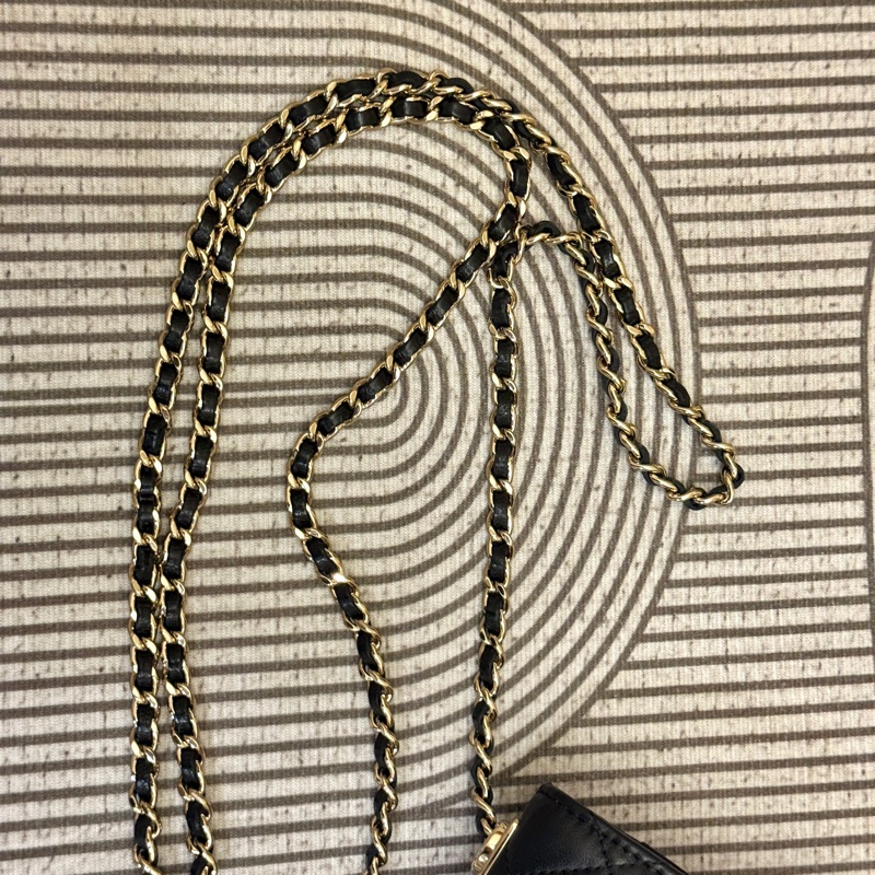 🌷迷你天菜！ Chanel 香奈兒 黑金羊皮 Trendy CC mini 保卡款-4