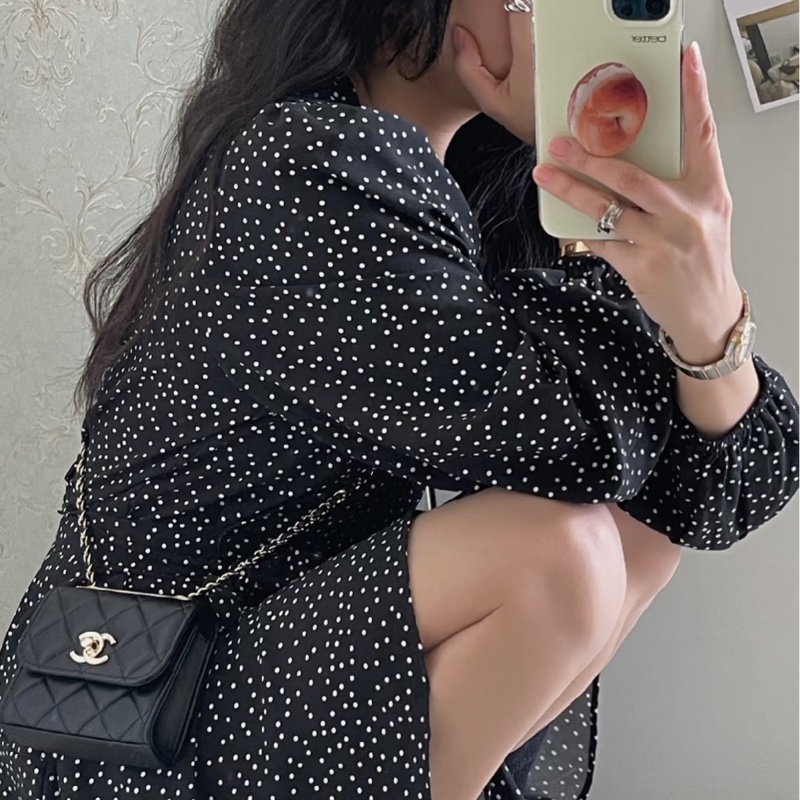 🌷迷你天菜！ Chanel 香奈兒 黑金羊皮 Trendy CC mini 保卡款-7