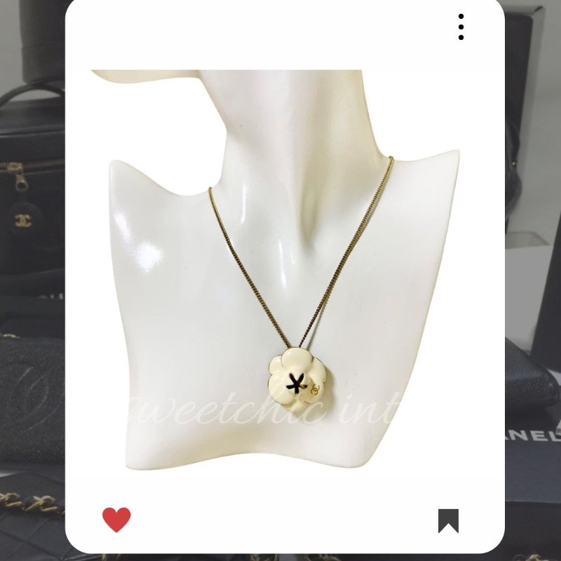 🛍️🎁 雙11🔥 11月新品上架 🔥💖 ✨復古 香奈兒 Chanel 山茶花象牙色金色項鍊 🔥 香奈兒熱賣款 香奈兒項鏈 CHANEL NECKLACE-2