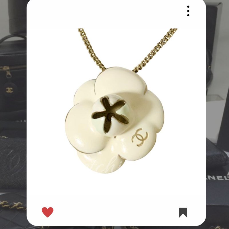 🛍️🎁 雙11🔥 11月新品上架 🔥💖 ✨復古 香奈兒 Chanel 山茶花象牙色金色項鍊 🔥 香奈兒熱賣款 香奈兒項鏈 CHANEL NECKLACE-4