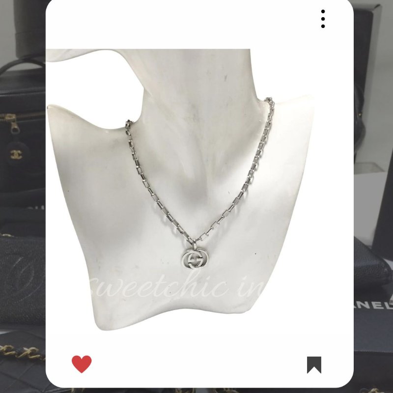 🛍️🎁 雙11🔥 11月新品上架 🔥💖 ✨GUCCI 經典CLASSIC LOGO 925純銀銀色項鏈🔥 香奈兒熱賣款 香奈兒經典款 頸鏈 CHANEL NECKLACE-3