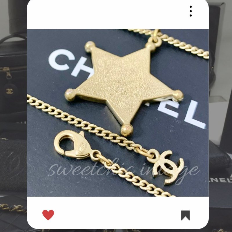 🛍️🎁 雙11🔥 11月新品上架 🔥💖 ✨超美新款 ！香奈兒 Chanel 金色星星項鍊 🔥 香奈兒熱賣款 香奈兒項鏈 CHANEL NECKLACE-5