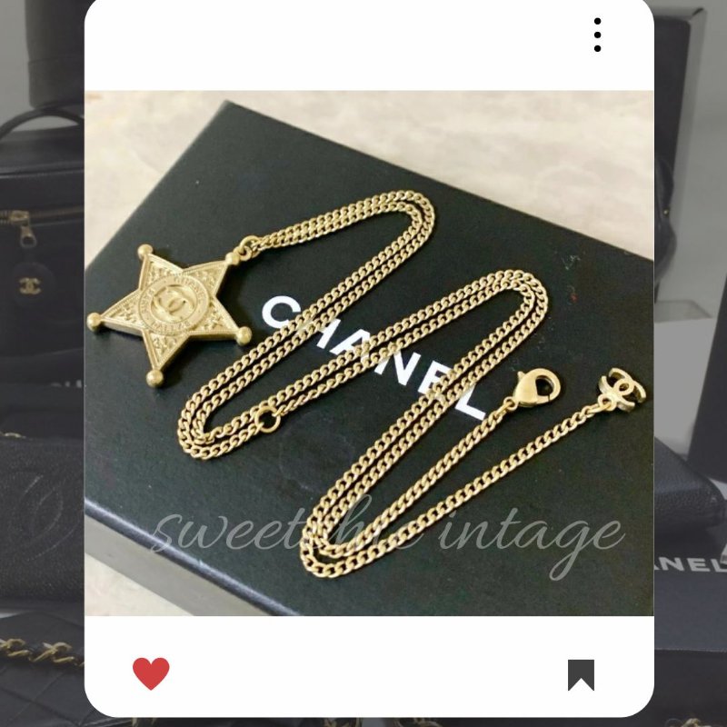 🛍️🎁 雙11🔥 11月新品上架 🔥💖 ✨超美新款 ！香奈兒 Chanel 金色星星項鍊 🔥 香奈兒熱賣款 香奈兒項鏈 CHANEL NECKLACE-6