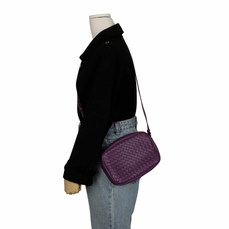 BOTTEGA VENETA Intrecciato 相機單肩斜背包-9