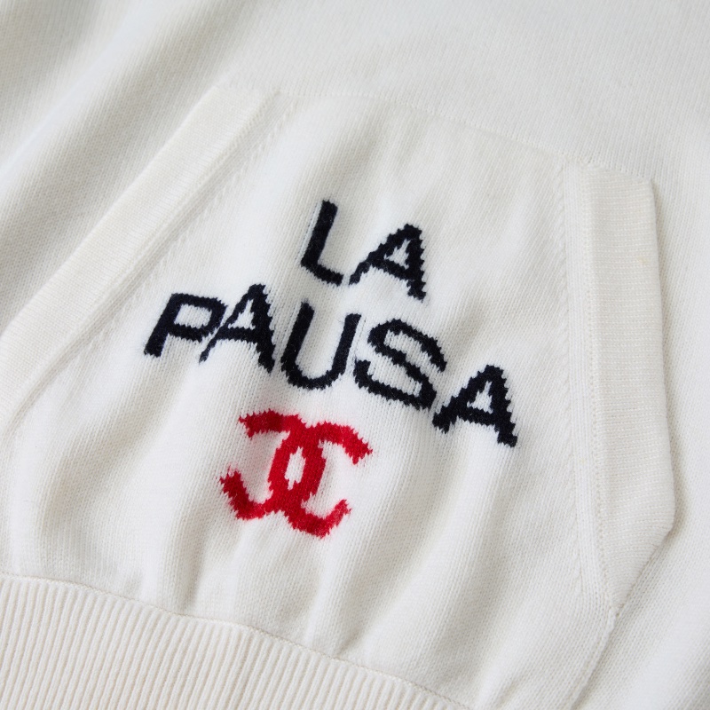 ❤️ CHANEL 白色經典毛衣-6