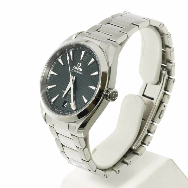 歐米茄海馬系列Aqua Terra同軸腕錶220 10 41 21 001 男士綠色日期自動腕錶-2