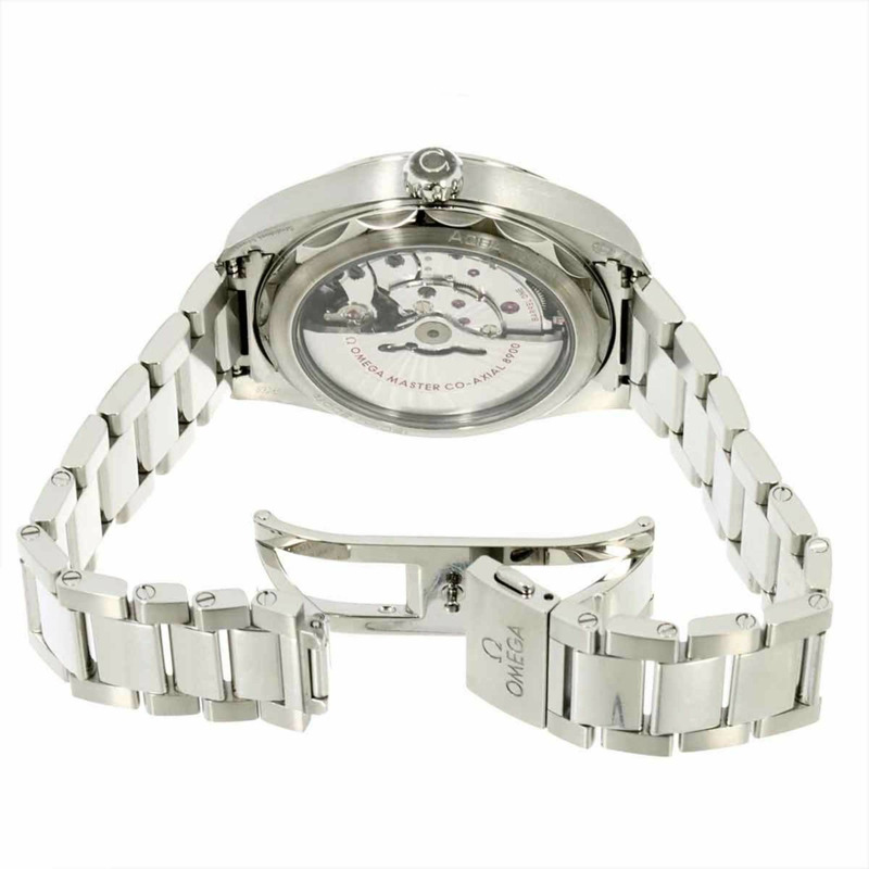 歐米茄海馬系列Aqua Terra同軸腕錶220 10 41 21 001 男士綠色日期自動腕錶-4