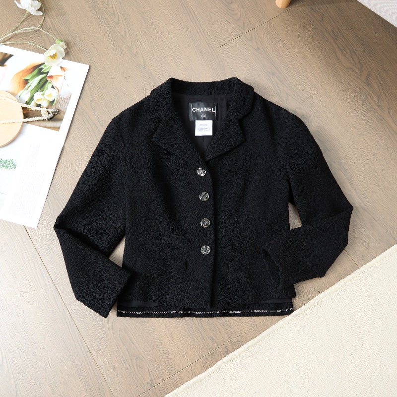 ❤️ CHANEL 經典黑色外套-1
