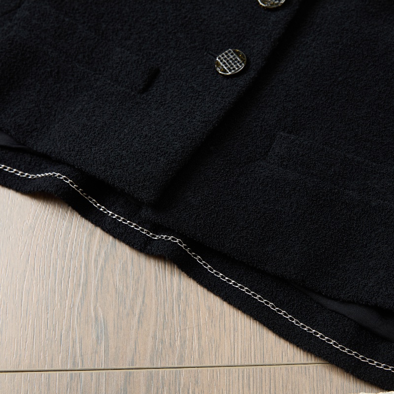 ❤️ CHANEL 經典黑色外套-4