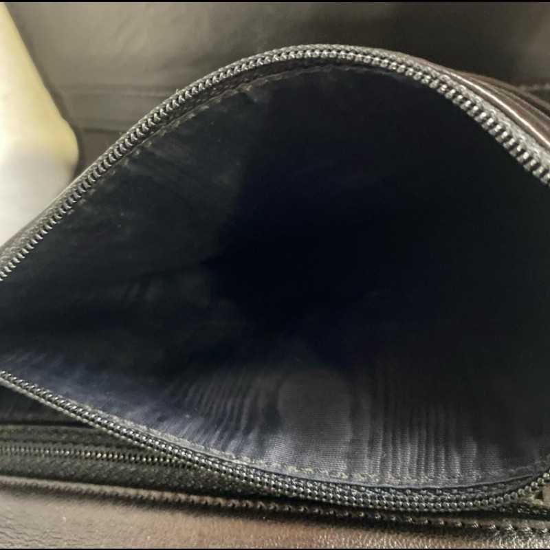 Chanel 古銅色Logo 黑色長夾-4