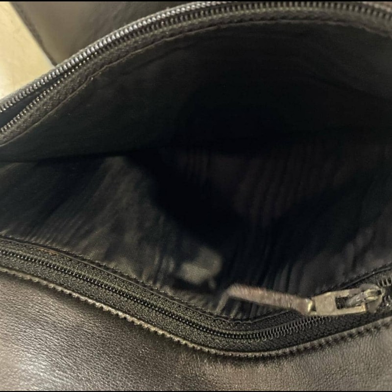 Chanel 古銅色Logo 黑色長夾-5