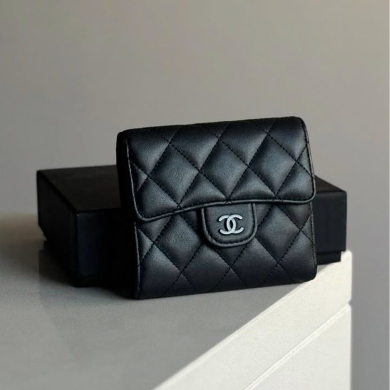 香奈兒 So Black三折短夾-2