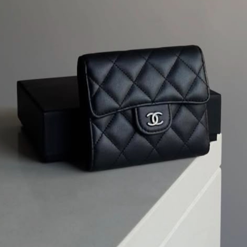 香奈兒 So Black三折短夾-3