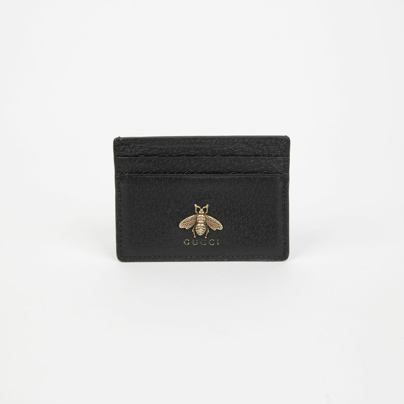 GUCCI 動物紋卡包錢包 523685-1