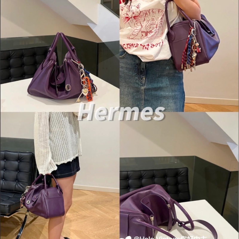 閒置帶膜🈶購證❤️ 愛馬仕 #鳶尾紫 #銀扣 #lindy30 #hermes-1