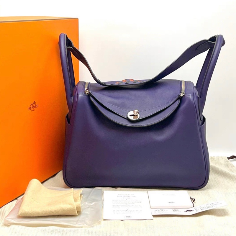 閒置帶膜🈶購證❤️ 愛馬仕 #鳶尾紫 #銀扣 #lindy30 #hermes-4