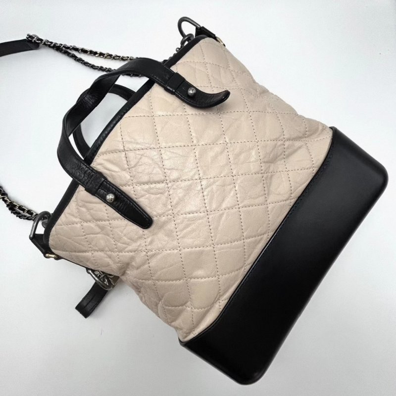 CHANEL裸粉色流浪中號托特手提肩背斜背包 28*25 98新配件塵袋-1