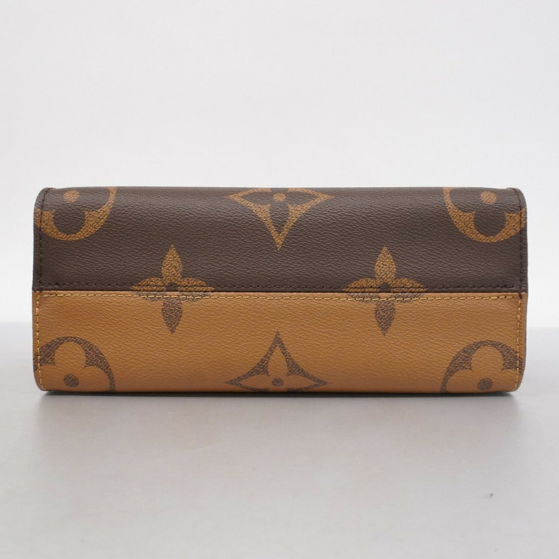 路易威登 Monogram Giant Reverse On-the-Go PM 手提包 M46373 棕色 兩用包 女士-2