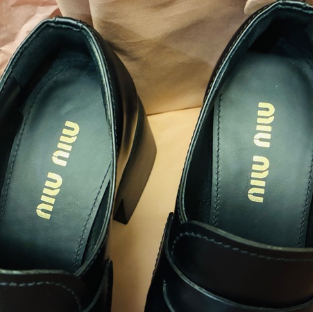 MiuMiu 金幣樂福跟鞋37號-7