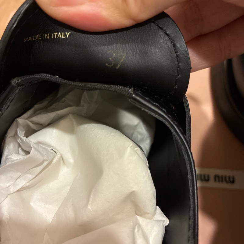 MiuMiu 金幣樂福跟鞋37號-9