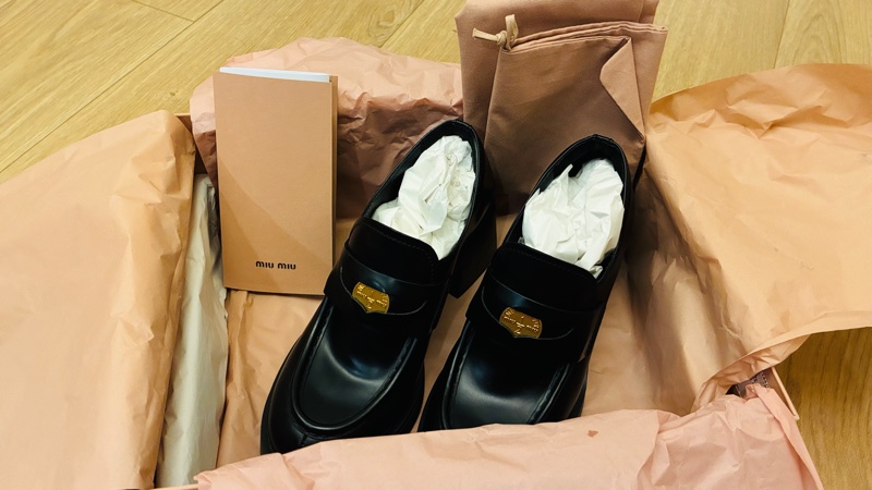 MiuMiu 金幣樂福跟鞋37號-10