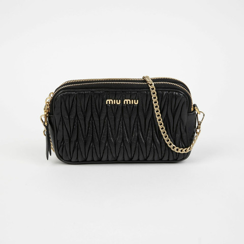 MIU MIU 5BP045 雙拉鍊斜背包