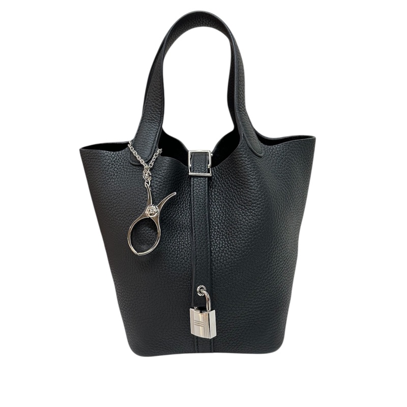 Hermès Picotin Lock 18 T/C 黑色銀扣-6