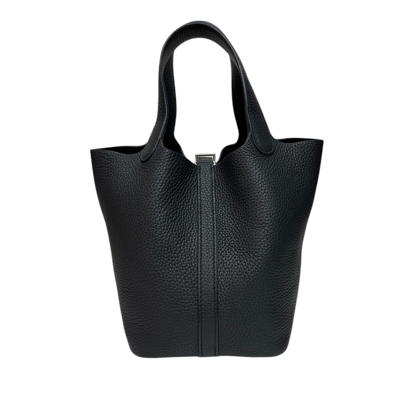 Hermès Picotin Lock 18 T/C 黑色銀扣-7