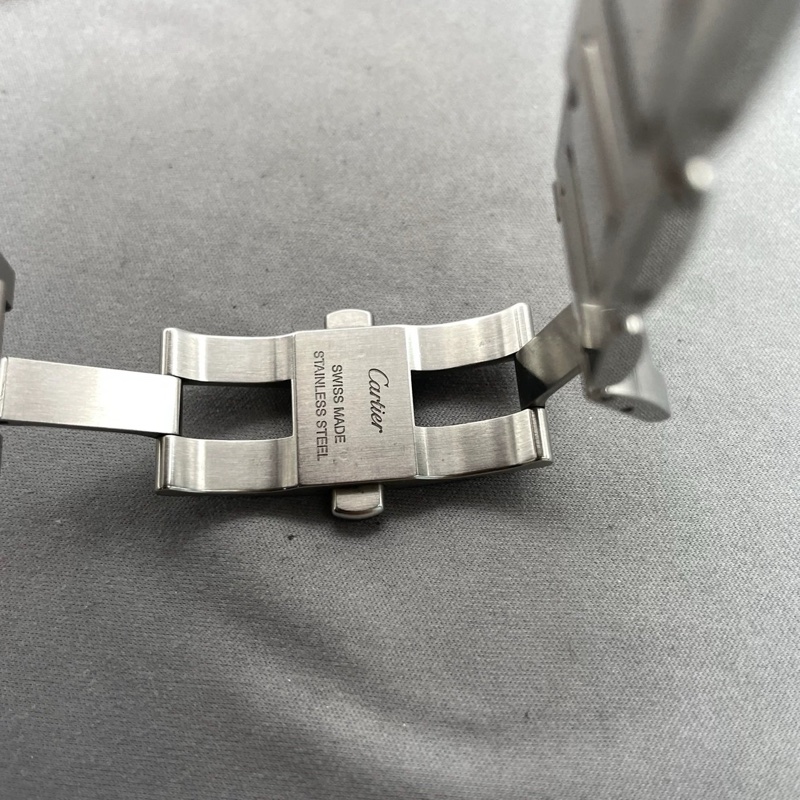 小巴黎二手名牌真品Cartier 藍氣球 42mm 男款 中性款 不鏽鋼 有保卡 已完成官網登記-18