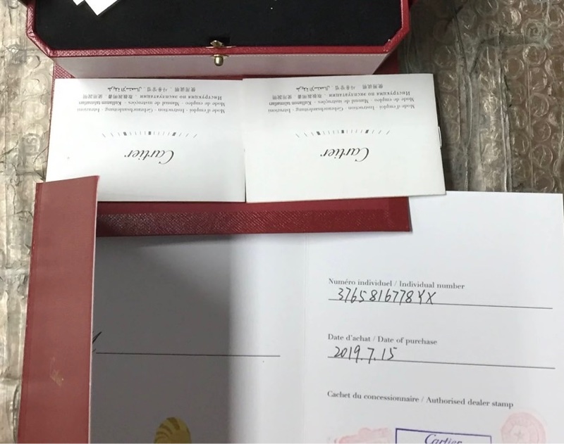 小巴黎二手名牌真品Cartier 藍氣球 42mm 男款 中性款 不鏽鋼 有保卡 已完成官網登記-20