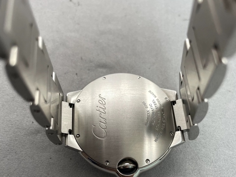 小巴黎二手名牌真品Cartier 藍氣球 42mm 男款 中性款 不鏽鋼 有保卡 已完成官網登記-21