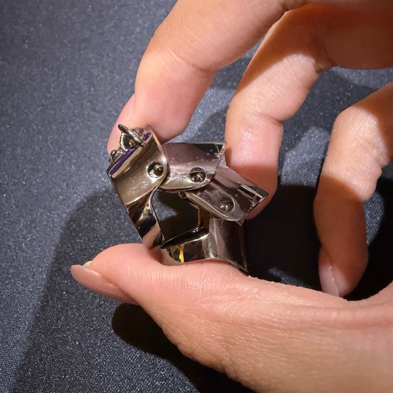 Vivienne Westwood armour 盔甲戒 XS 槍色 全新-10