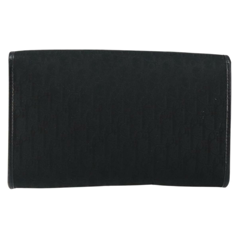 【日本直送】Christian Dior Trotter帆布手拿包 黑色金色 正品 149470-1