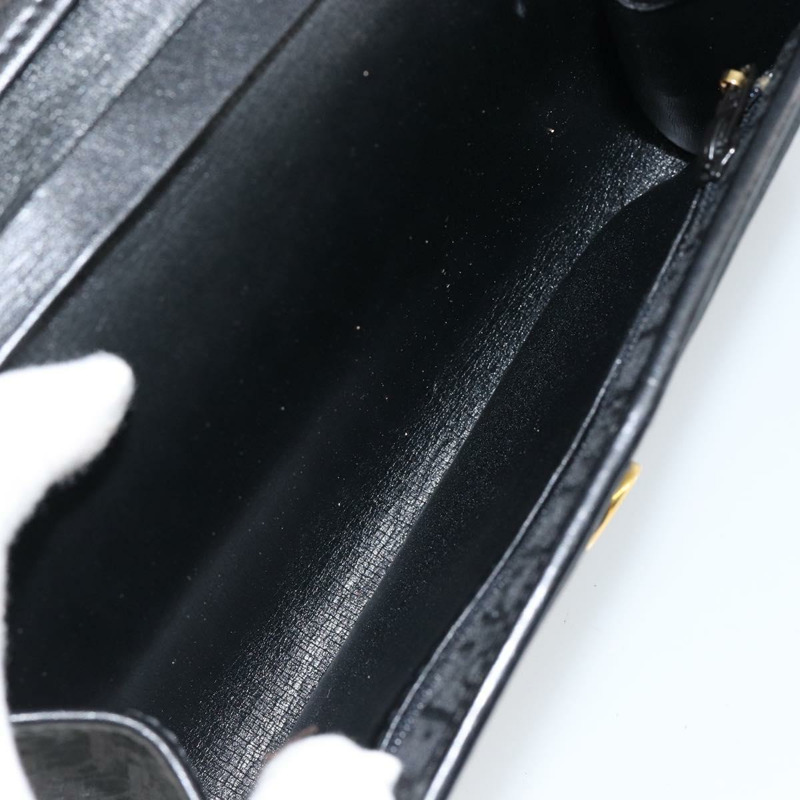 【日本直送】Christian Dior Trotter帆布手拿包 黑色金色 正品 149470-10