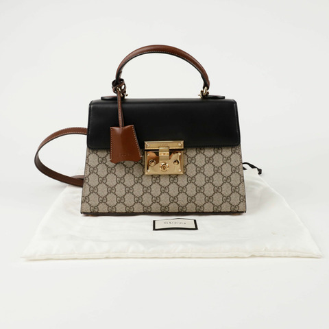 GUCCI 槳形鎖扣小號頂部提把手提單肩包 453188